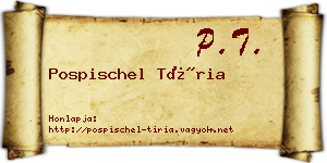 Pospischel Tíria névjegykártya